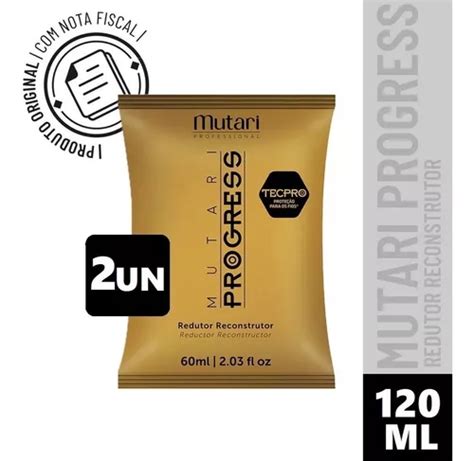 Kit 2 Unidades Sachê Mutari Progress Progressiva Sem Formol MercadoLivre