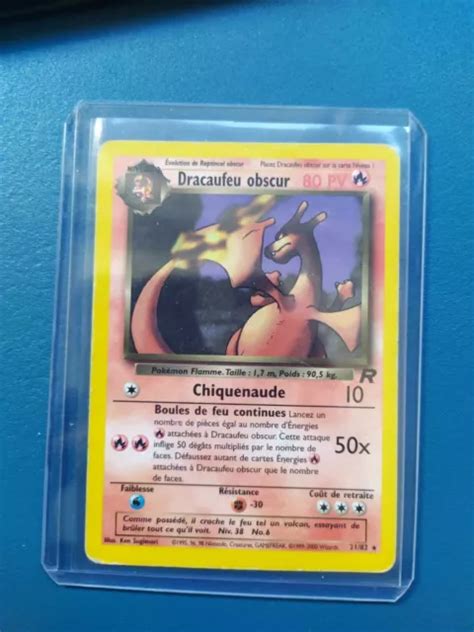 CARTE POKÉMON DRACAUFEU Obscur 21 82 Wizard Team Rocket Français Vf Fr