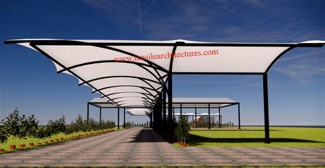 Modular Entrance Tensile Fabric Structure At Rs 345 Sq Ft In New Delhi