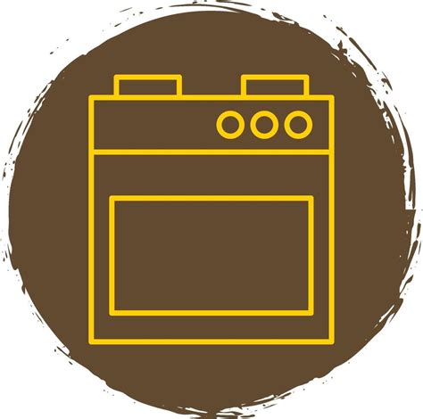 Stove Line Circle Yellow Icon 39422804 Vector Art At Vecteezy