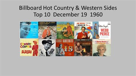 Billboard Top Hot Country Western Sides Dec Youtube