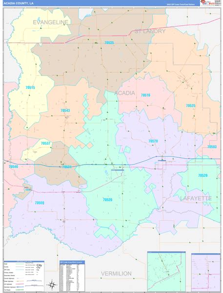 Maps Of Acadia Parish County Louisiana