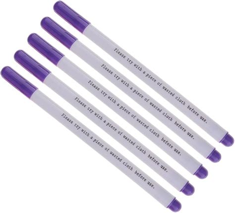 Gazechimp Set de 5pcs Stylo Effaçable à l eau Soluble Marqueur De Tissu