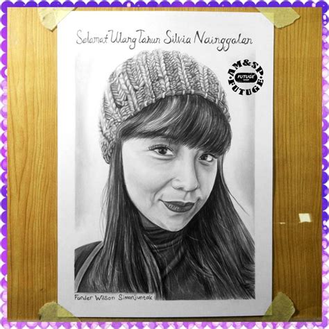 Jual Lukis Sketsa Wajah Free Bingkai Hitam Putih Shopee Indonesia