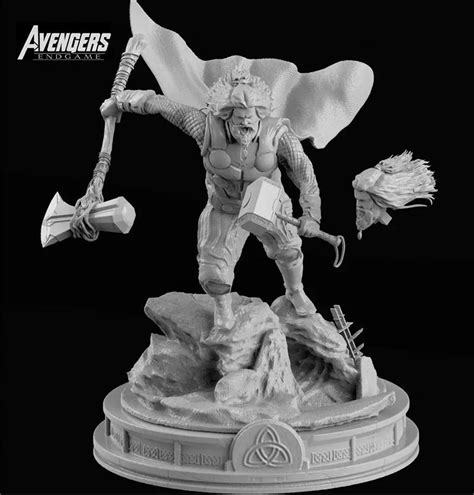 Thor Marvel Endgame 3d Model Ready To Print Stl