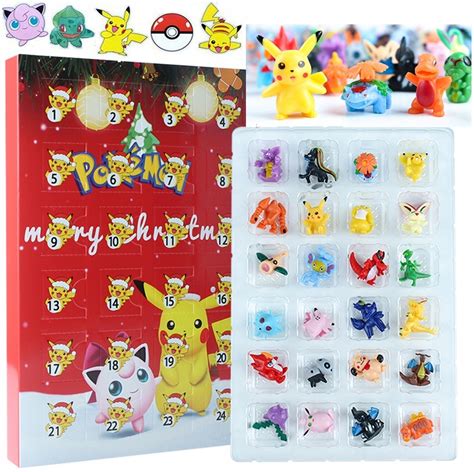 POKEMON KALENDARZ ADWENTOWY FIGURKI POKEMONY 24 SZT GRATIS KARTY