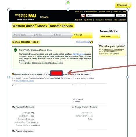 Create Fake Western Union Receipt Template