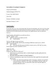 Accounting Assignment Jsu And Nklopper Docx Intermediate Accounting