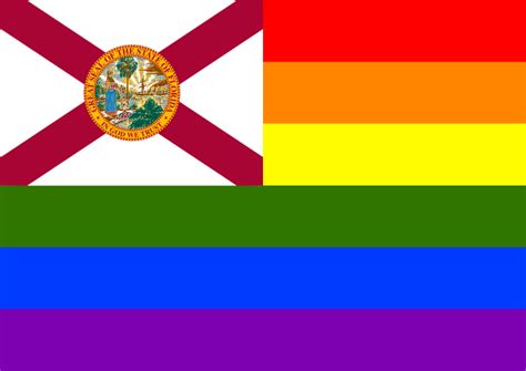 Rainbow Flag Florida - Openclipart