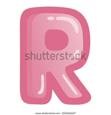 Letter R Pink Bold Alphabet Font Stock Vector (Royalty Free) 2262266627 ...