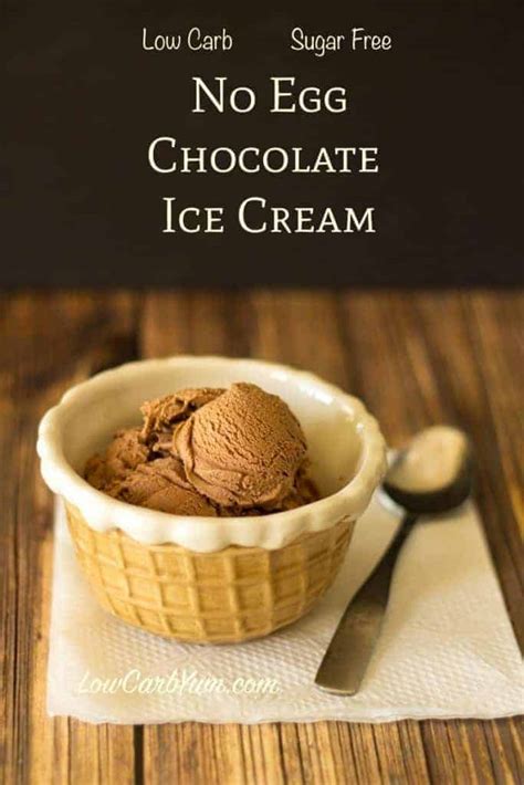 No Egg Homemade Chocolate Ice Cream Low Carb Yum