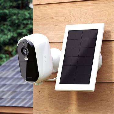 Arlo Essential Panneau Solaire E G N Ration Blanc Accessoires