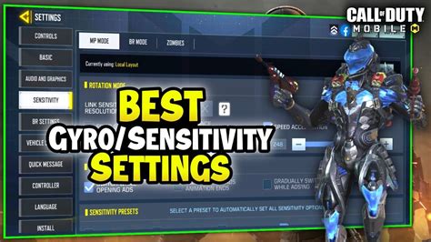 Best Sensitivity Gyroscope Settings For Cod Mobile Season 11 MP BR