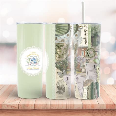 Book Lover Png Oz Skinny Tumbler Wrap Lady Whistledown Tea House