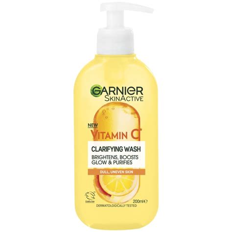 Garnier Skinactive Vitamin C Clarifying Wash 200ml Skincare Bandm Stores