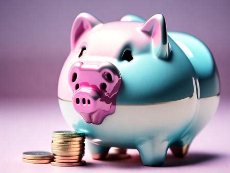 A Piggy Bank Sitting On Top Of A Pile Of Coins Image Design Id