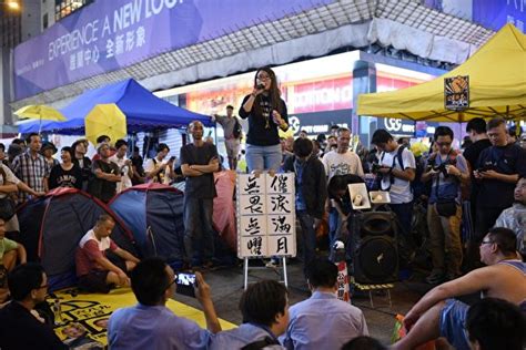 組圖：抗命一起撐 擇善無畏 港人紀念雨傘運動滿月 佔中 香港 大紀元