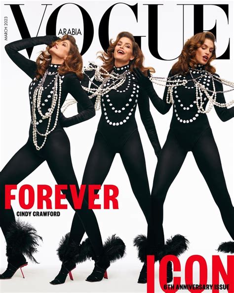 Cindy Crawford Vogue Arabia March 2023 Cover Photos