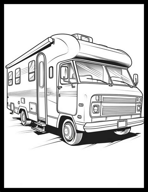 20 Free Printable Rv And Camper Coloring Pages For All Ages