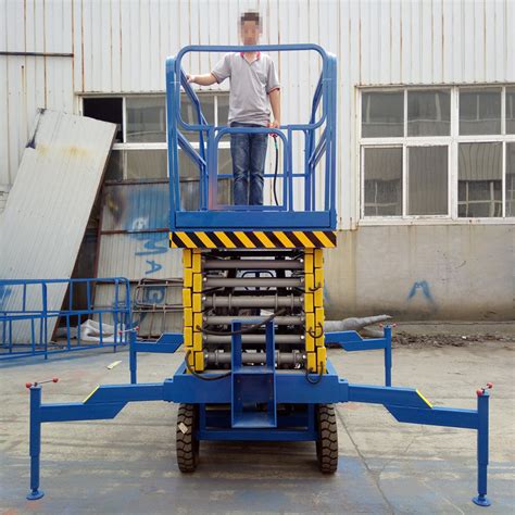 Electric Movable Scissors Lifter Hydraulic Mobile Electric Scissor Lift