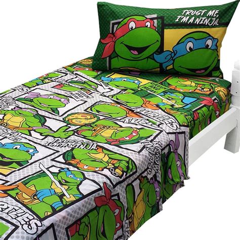 Teenage Mutant Ninja Turtles Twin Sheets Trust Ninja Bedding