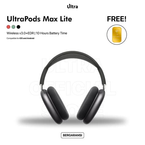 Jual Ultrapods Max Lite Bass Boosted Wireless Bluetooth Headphones