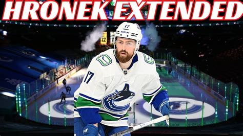 Breaking News Vancouver Canucks Sign Filip Hronek To 8 Year Extension