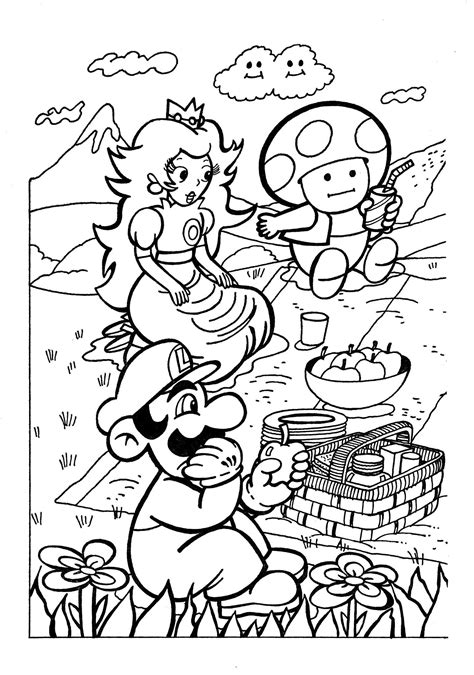 Super Mario Bros 2 Coloring Book Pg1 Posted Vgart Tidbits Coloring