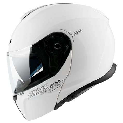 Casco Axxis Gecko Sv Solid Blanco Modular V Cascos