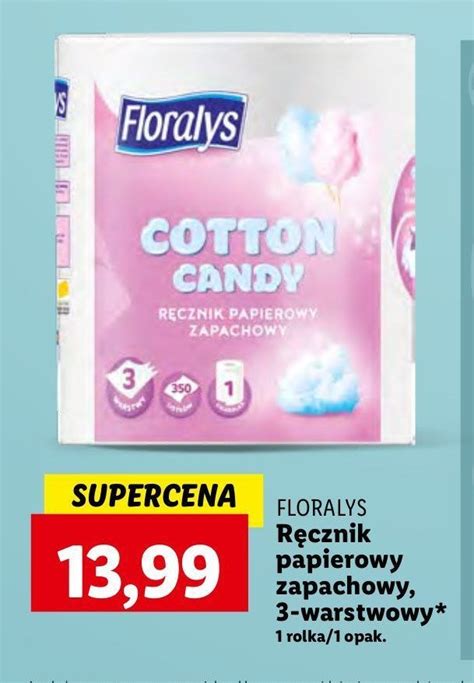 Ręcznik papierowy o zapachu waty cukrowej Floralys cena promocje