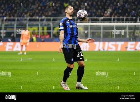 Henrikh Mkhitaryan Fc Inter During The Uefa Champions League Football