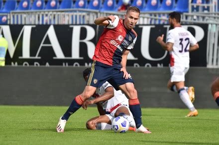 Cagliari V Crotone Italian Serie A Football Match Stadium Sardegna