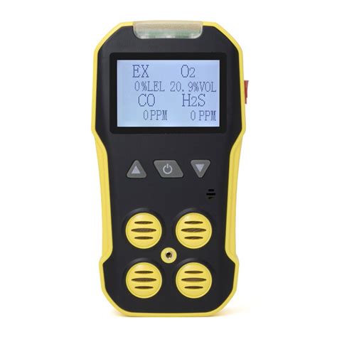 O2 H2S CO LEL 4 In 1 Portable Multi Gas Detector Combustible Gas Leak