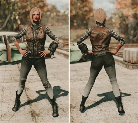 Femshepping S Wasteland Drifter Outfits For Cbbe And Vanilla Females