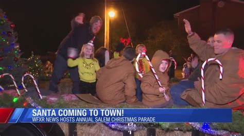 Santa Claus Comes To Town For The 66th Annual Salem Christmas Parade