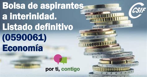 CSIF Bolsas De Aspirantes A Interinidad Listado Definitivo 0590061