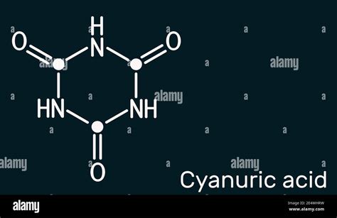 Cyanuric Acid Molecule It Is Triazine Enol Tautomer Of Isocyanuric Acid Skeletal Chemical