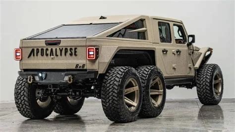 Lifted 2023 Jeep Gladiator Apocalypse HellFire 6x6 Turbocharged Diesel