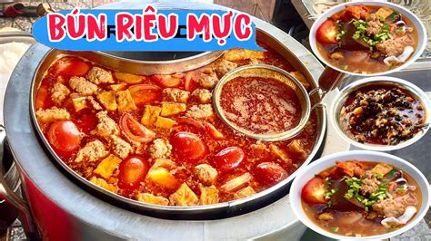 ẨM THỰC ĐƯỜNG PHỐ ĐỘC ĐÁO BÚN RIÊU CUA MỰC NHIỀU TOPPING LẠ NHẤT KHÁCH