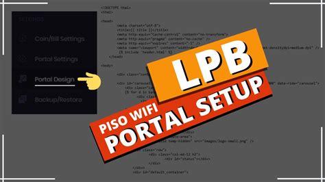 How To Customize Lpb Piso Wifi Portal Basic To Advance Latest