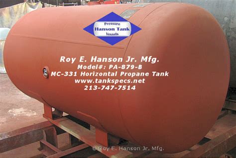 499 Gallon Horizontal Propane Gas Tanks 250 Psig Propane Gas Tanks