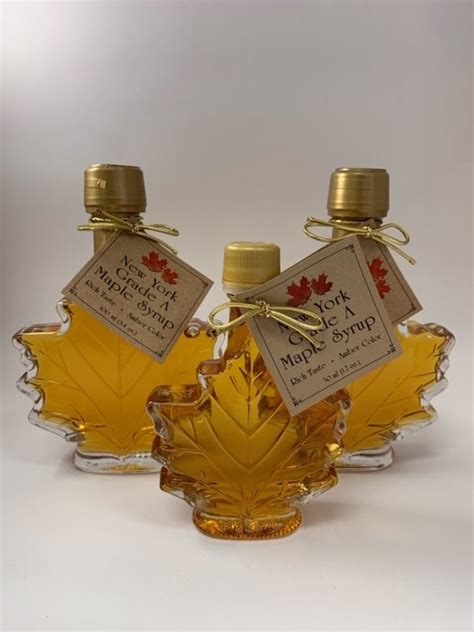 Maple Syrup In Glass Bottles Shaws Maple Products