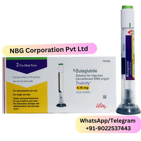 Dulaglutide Solution For Injection Strength 0 75 Mg At Rs 4998 Box In