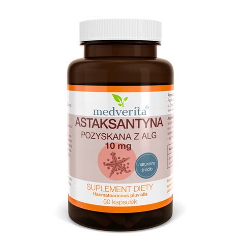 ASTAKSANTYNA 10 mg NATURALNA z Alg 60 kapsułek 12962921859 Allegro pl