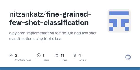 Fine Grained Few Shot Classification Train Triplet Py At Master