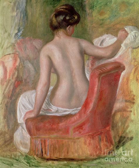 Nude In An Armchair Painting By Pierre Auguste Renoir Pixels