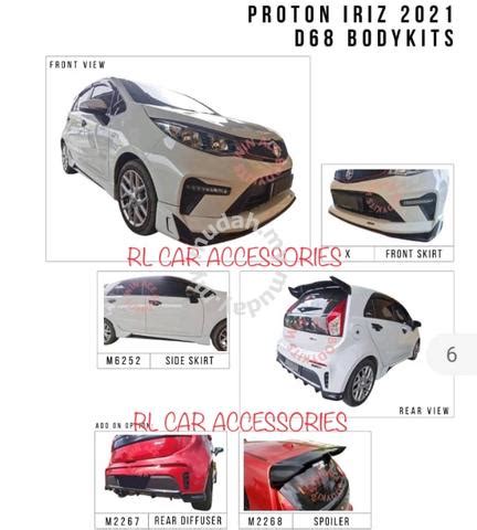 Proton Iriz D Bodykit Body Kit Spoiler Lip Car Accessories