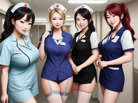 Ai Generated Image Nurses With Big With Lingerie