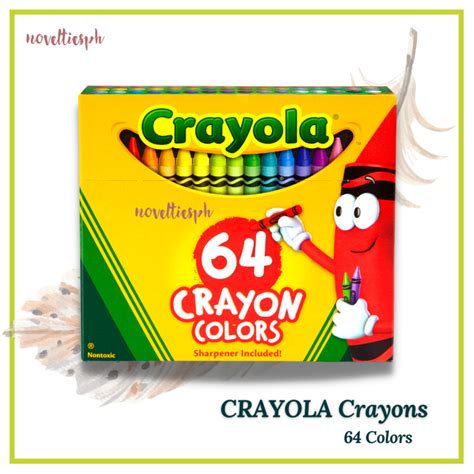 Novelties Crayola 8 16 24 48 64 Color Crayons For Students 100% ...