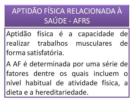 Educação Física na Escola Aptidão Física Relacionada à Saúde